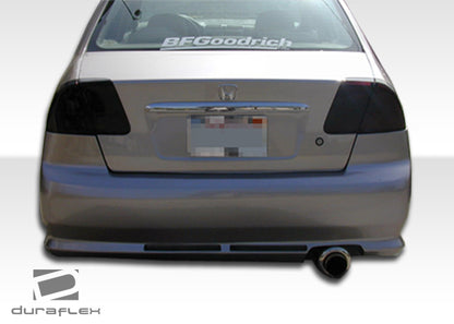 2001-2005 Honda Civic 4DR Duraflex R34 Rear Bumper Cover - 1 Piece