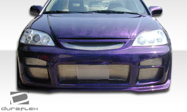 2001-2003 Honda Civic 2dr / 4DR Duraflex R34 Front Bumper Cover - 1 Piece