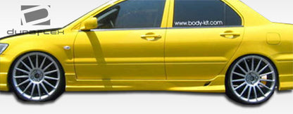 2002-2007 Mitsubishi Lancer Duraflex K-1 Side Skirts Rocker Panels - 2 Piece