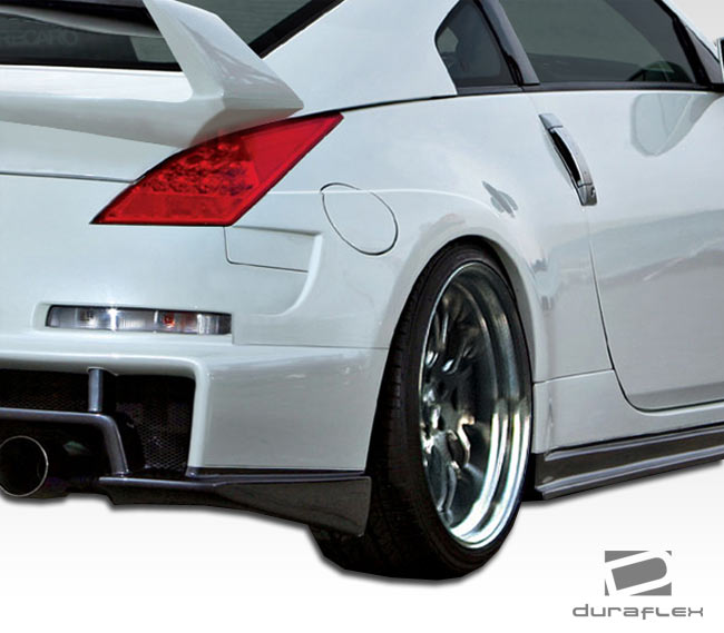 2003-2008 Nissan 350Z Z33 Duraflex AM-S Wide Body Rear Diffuser - 1 Piece