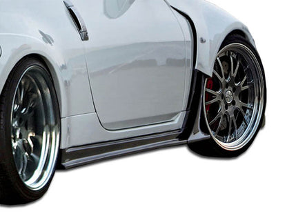 2003-2008 Nissan 350Z Z33 Duraflex AM-S Wide Body Side Skirts Rocker Panels - 2 Piece