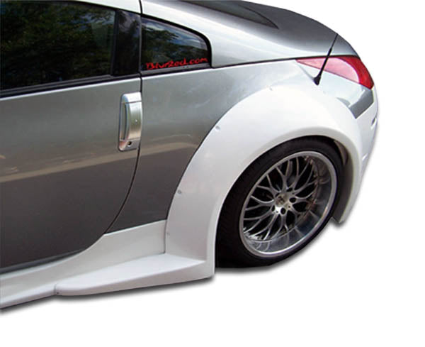 2003-2008 Nissan 350Z Z33 Duraflex B-2 Wide Body Rear Fender Flares - 2 Piece