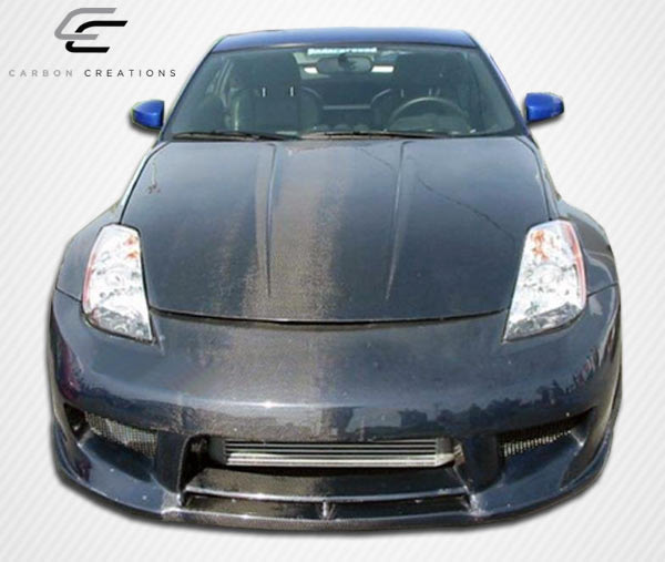 2003-2006 Nissan 350Z Z33 Carbon Creations OEM Look Hood - 1 Piece