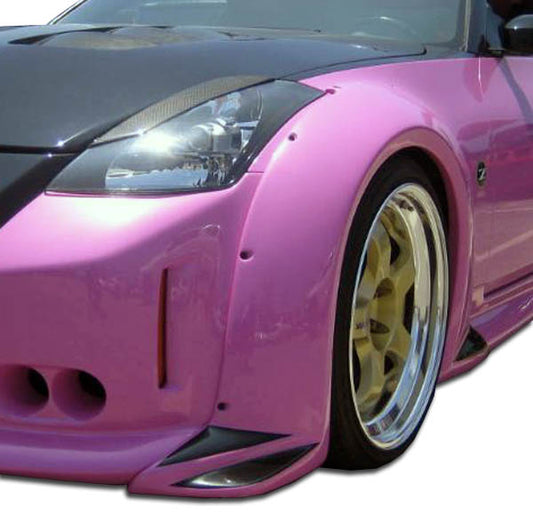 2003-2008 Nissan 350Z Z33 Duraflex Vader 3 Wide Body Front Fender Flares - 2 Piece