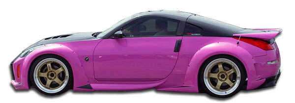 2003-2008 Nissan 350Z Z33 Duraflex Vader 3 Wide Body Side Skirts Rocker Panels - 2 Piece