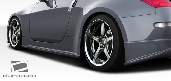 2003-2008 Nissan 350Z Z33 Duraflex J-Spec 2 Side Skirts Rocker Panels - 2 Piece