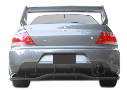 2003-2006 Mitsubishi Lancer Evolution 8 9 Duraflex VT-X Wide Body Rear Lip Under Spoiler Air Dam with Diffuser - 1 Piece