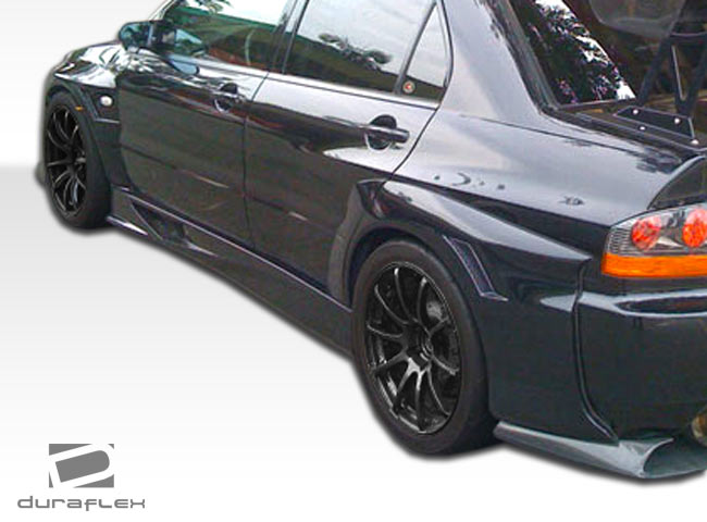 2003-2006 Mitsubishi Lancer Evolution 8 9 Duraflex VT-X Wide Body Side Skirts Rocker Panels - 2 Piece