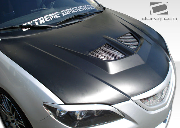 2004-2009 Mazda 3 4DR Duraflex Evo Hood - 1 Piece