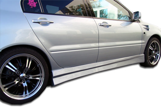 2004-2007 Mitsubishi Lancer Duraflex Walker Side Skirts Rocker Panels - 2 Piece