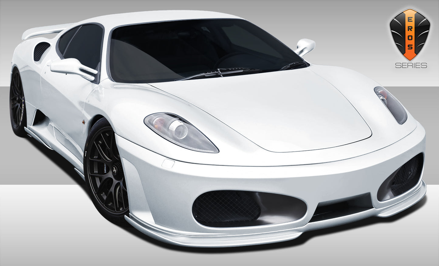 2005-2009 Ferrari F430 Eros Version 1 Front Lip Under Spoiler Air Dam - 1 Piece