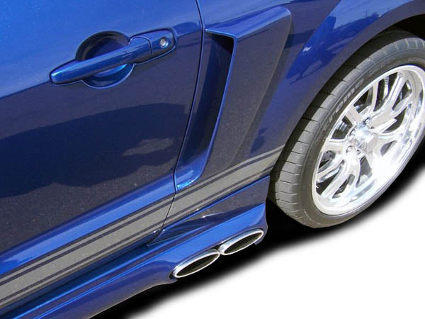 2005-2009 Ford Mustang Couture Polyurethane CVX Side Scoop - 2 Piece