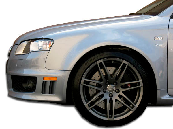 2006-2008 Audi A4 S4 B7 4DR Duraflex RS4 Wide Body Front Fenders - 2 Piece