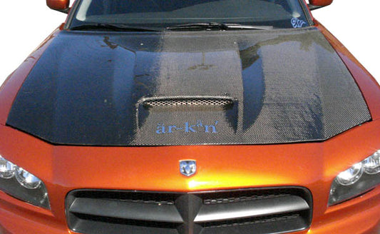 2006-2010 Dodge Charger Carbon Creations SRT Look Hood - 1 Piece