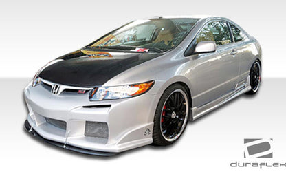 2006-2011 Honda Civic 2DR Duraflex Raven Side Skirts Rocker Panels - 2 Piece