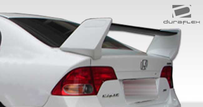 2006-2011 Honda Civic 4DR Duraflex R-Spec Wing Trunk Lid Spoiler - 1 Piece