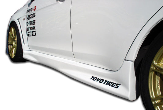 2008-2015 Mitsubishi Lancer Evolution 10 Duraflex GT Concept Side Skirts Rocker Panels - 2 Piece