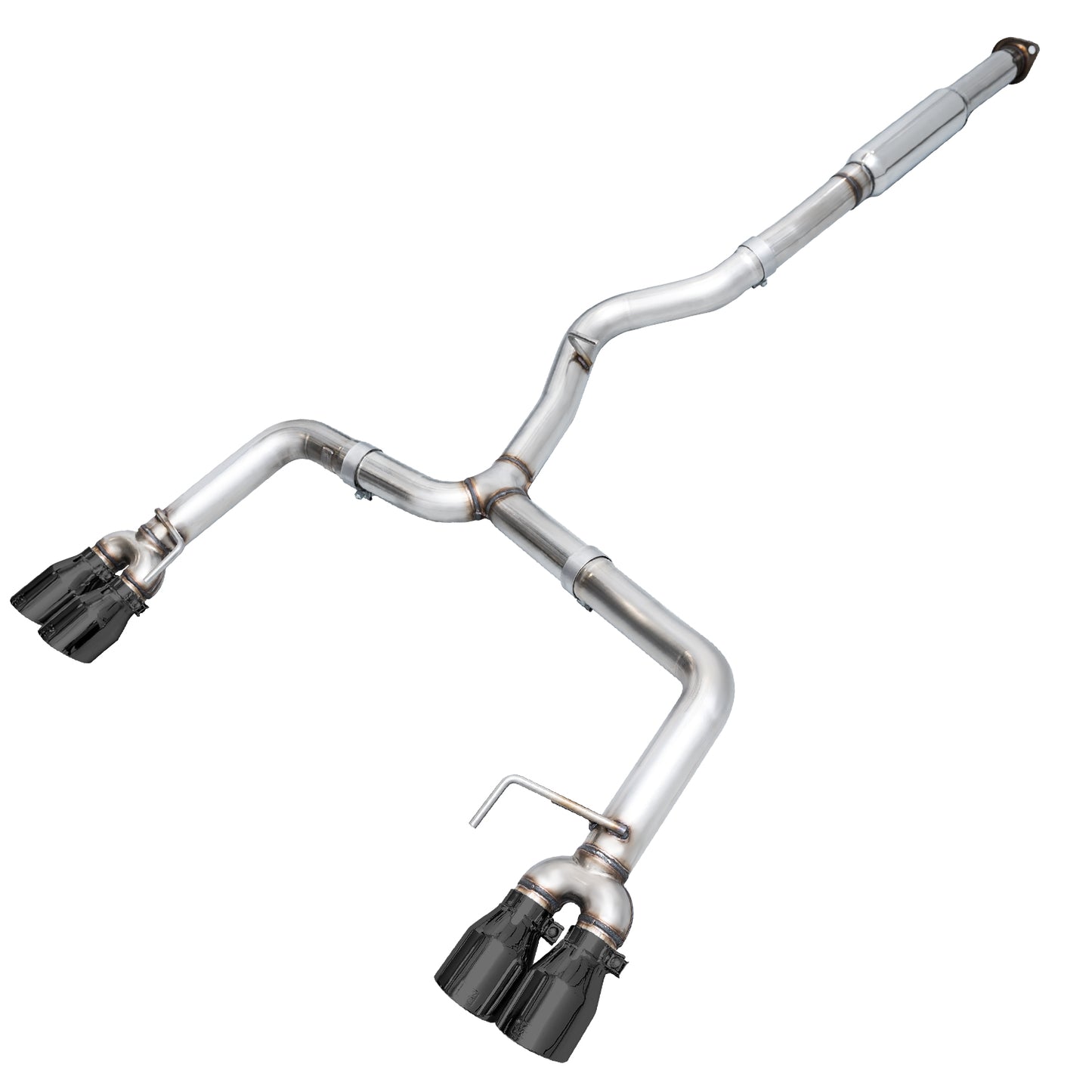 AWE Track Edition Exhaust for VA / GV WRX / STI Sedan - Diamond Black Quad Tips (102mm)