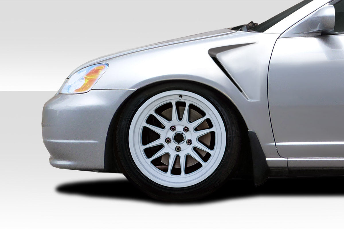 2001-2003 Honda Civic Duraflex F-1 Fenders - 2 Piece