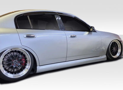 2003-2004 Infiniti G Sedan G35 Duraflex GT Competition Side Skirts Rocker Panels - 2 Piece