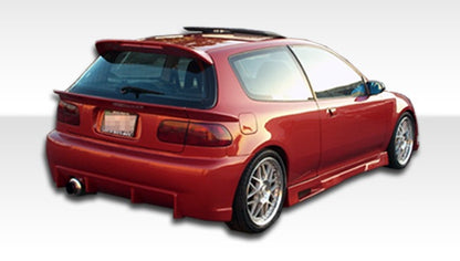 1992-1995 Honda Civic HB Duraflex Mid Wing Trunk Lid Spoiler - 3 Piece