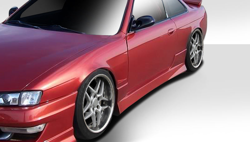 1995-1998 Nissan 240SX S14 Duraflex Type U Side Skirts Rocker Panels - 2 Piece