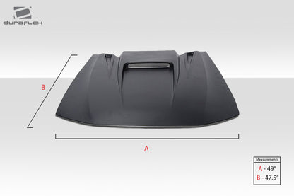 Universal Duraflex Spyder 3 Hood Scoop - 1 Piece