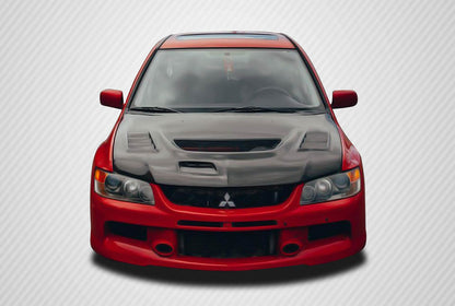 2003-2006 Mitsubishi Lancer Evolution 8 9 Carbon Creations C-1 Hood - 1 Piece