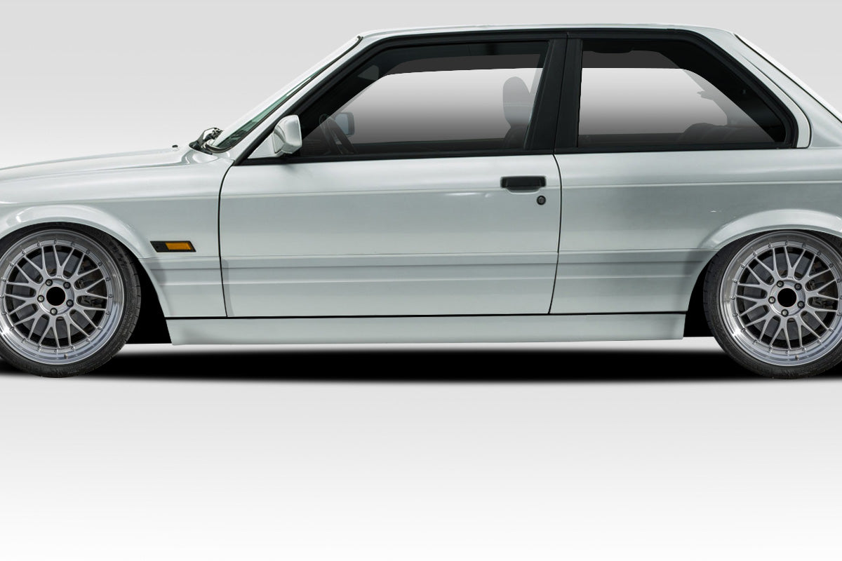 1984-1991 BMW 3 Series E30 2DR Duraflex M-Tech Side Skirts Rocker Panels - 2 Piece