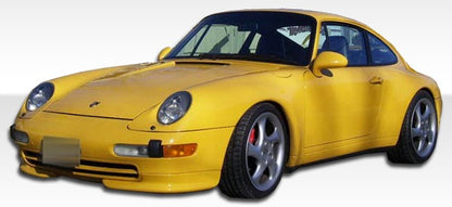 1995-1998 Porsche 911 Carrera 993 C2 C4 Targa Duraflex RS Look Front Add Ons Spat Bumper Extensions - 2 Piece