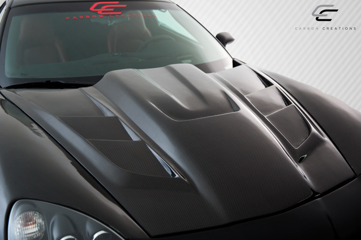 2005-2013 Chevrolet Corvette C6 Carbon Creations Dritech ZR Edition 2 Hood - 1 Piece