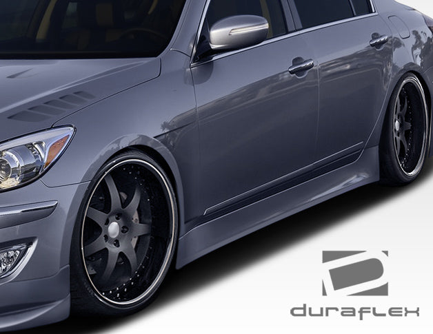 2009-2014 Hyundai Genesis 4DR Duraflex Executive Side Skirts Rocker Panels - 2 Piece