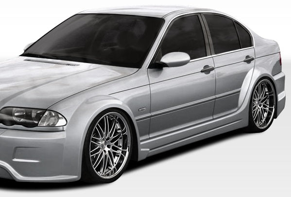 1999-2005 BMW 3 Series E46 4DR Duraflex I-Design Wide Body Side Skirts Rocker Panels - 2 Piece