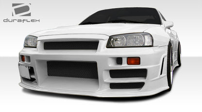 1989-1994 Nissan Skyline 2DR R32 Duraflex R324 Conversion Front Bumper Cover - 1 Piece