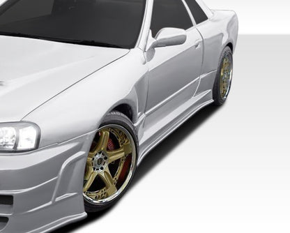 1989-1994 Nissan Skyline 2DR R32 Duraflex R324 Conversion Side Skirts Rocker Panels - 2 Piece