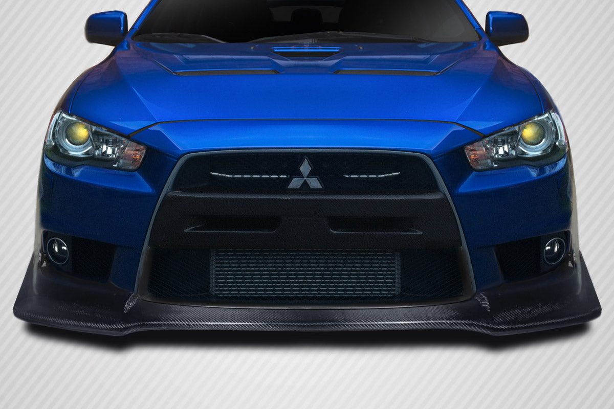 2008-2015 Mitsubishi Lancer Evolution 10 Carbon Creations VR-S Front Lip Under Spoiler Air Dam - 1 Piece