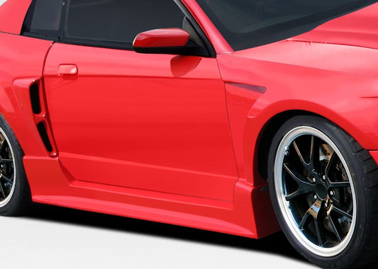 1999-2004 Ford Mustang Duraflex CBR500 Wide Body Side Skirts Rocker Panels - 2 Piece