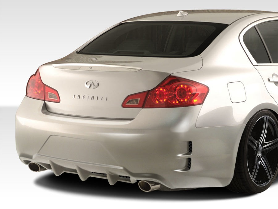 2007-2013 Infiniti G Sedan G25 G35 G37 Duraflex Elite Rear Bumper Cover - 1 Piece