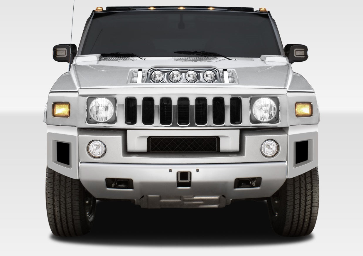 2003-2009 Hummer H2 Duraflex BR-N Front Add Ons Spat Bumper Extensions - 2 Piece