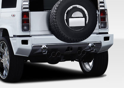 2003-2009 Hummer H2 Duraflex BR-N Rear Add Ons Spat Bumper Extensions - 1 Piece