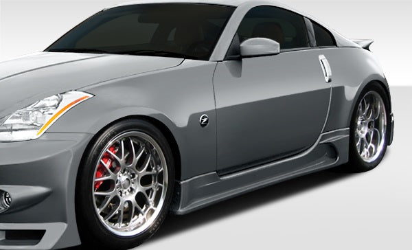 2003-2008 Nissan 350Z Z33 Duraflex J-Spec Side Skirts Rocker Panels - 2 Piece