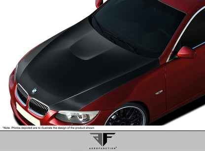 2007-2010 BMW 3 Series E92 2dr E93 Convertible Carbon AF-2 Hood ( CFP ) - 1 Piece