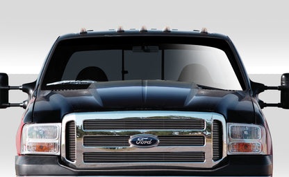 1999-2007 Ford Super Duty F250 F350 F450 F550 / 2000-2005 Ford Excursion Duraflex Cowl Hood - 1 Piece