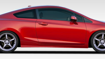 2012-2015 Honda Civic 2DR Duraflex H-Sport Side Skirts Rocker Panels - 2 Piece