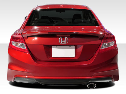 2012-2013 Honda Civic Si 2DR Duraflex H-Sport Rear Add Ons Spat Bumper Extensions - 2 Piece