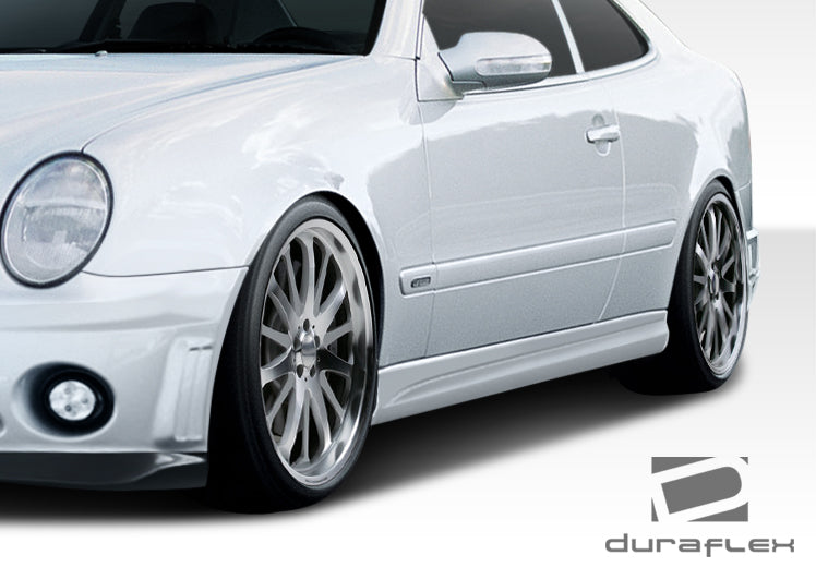 1998-2002 Mercedes CLK W208 Duraflex C63 Look Side Skirts Rocker Panels - 2 Piece