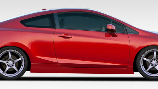 2012-2015 Honda Civic 2DR Duraflex Bisimoto Edition Side Skirts Rocker Panels - 2 Piece