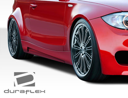 2008-2013 BMW 1 Series E82 E88 Duraflex M Sport Look Side Skirts Rocker Panels - 2 Piece