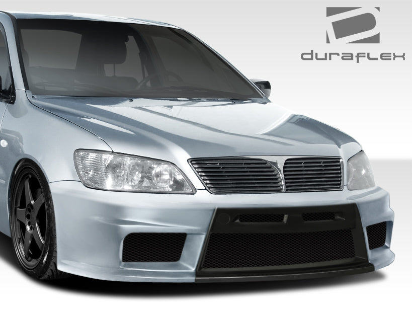 2002-2003 Mitsubishi Lancer Duraflex Evo X Look Front Bumper Cover - 1 Piece