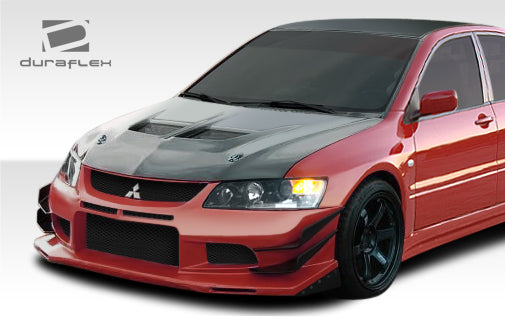 2003-2006 Mitsubishi Lancer Evolution 8 9 Duraflex VT-X V2 Front Bumper Cover - 1 Piece